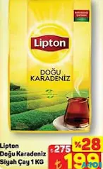 LİPTON DOĞU KARADENİZ SİYAH ÇAY 1 KG